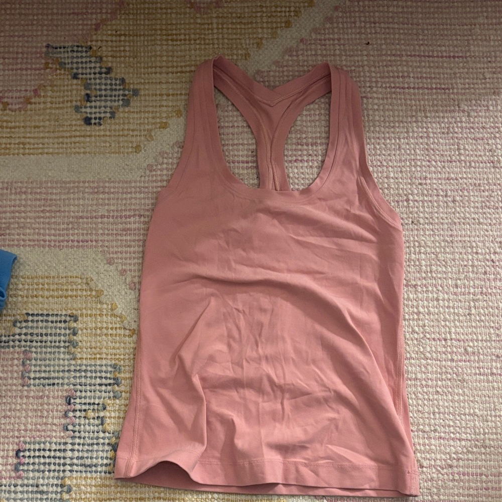 Lululemon Athletica Blush Racerback Tank Top nulu material